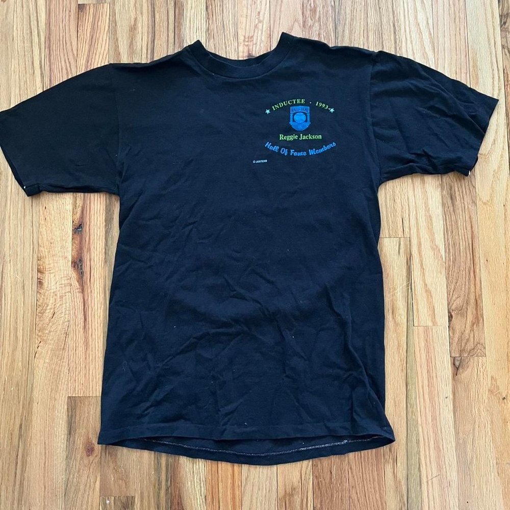 Vintage Reggie Jackson inductee Baseball Hall of Fame shirt